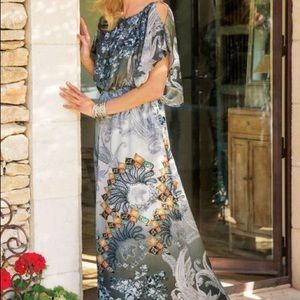 SOLD! Soft Surroundings Abstract Paisley Maxi